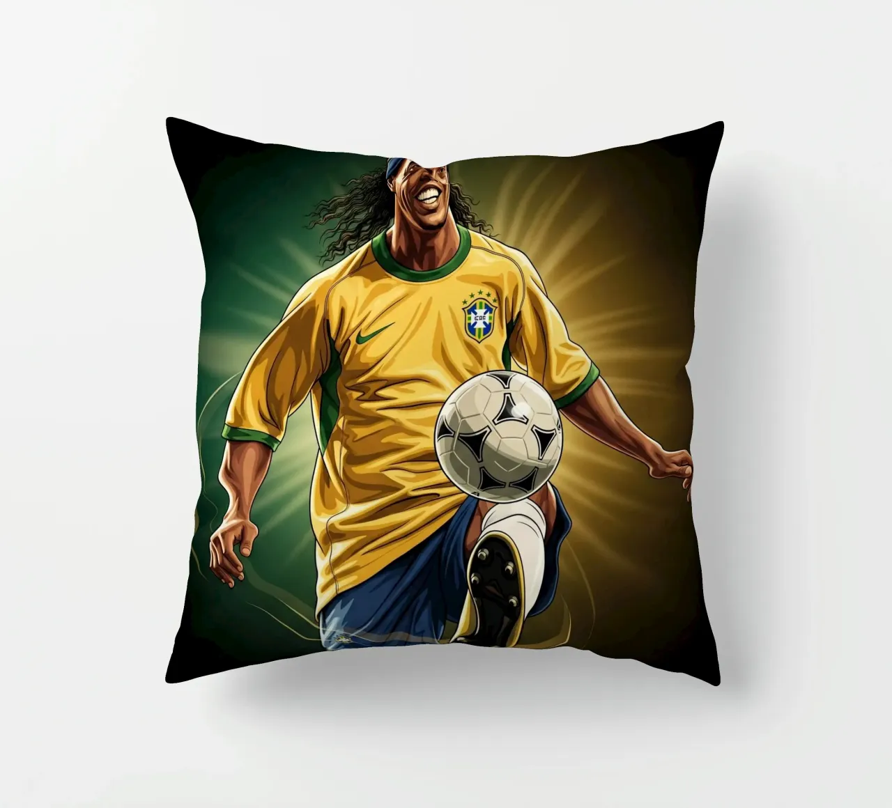 Ronaldinho style cuscino da Lembayung art