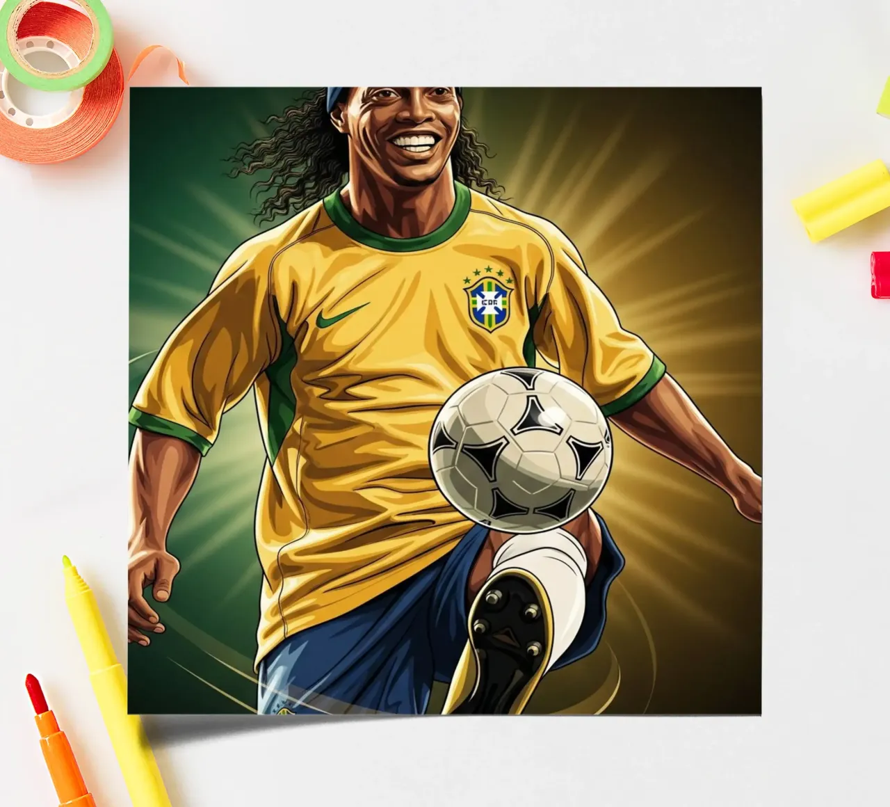 Ronaldinho style Stickerbogen von Lembayung art