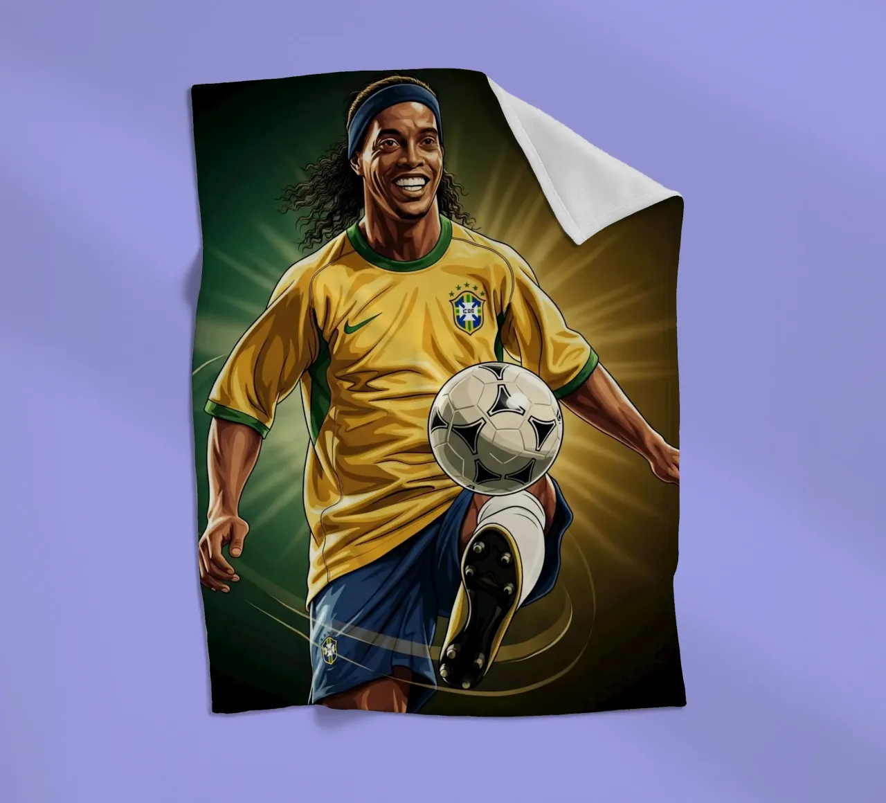 Ronaldinho style coperta in pile da Lembayung art