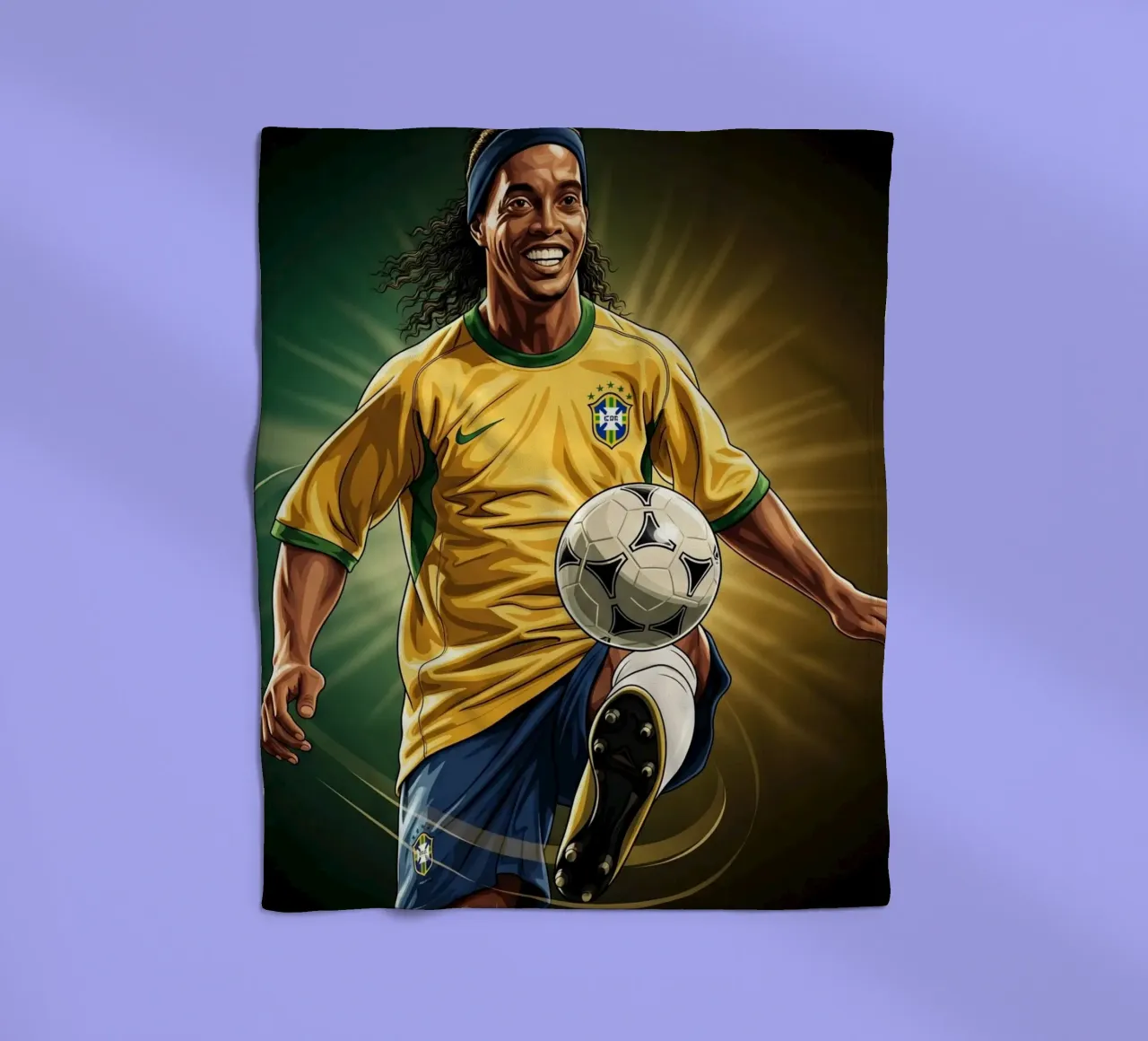 Ronaldinho style coperta in pile da Lembayung art