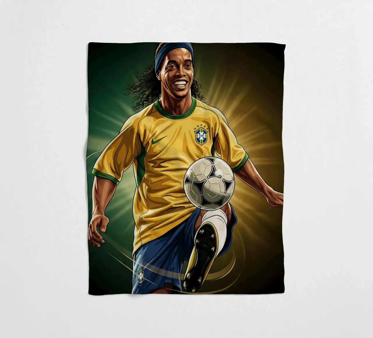 Ronaldinho style coperta in pile da Lembayung art
