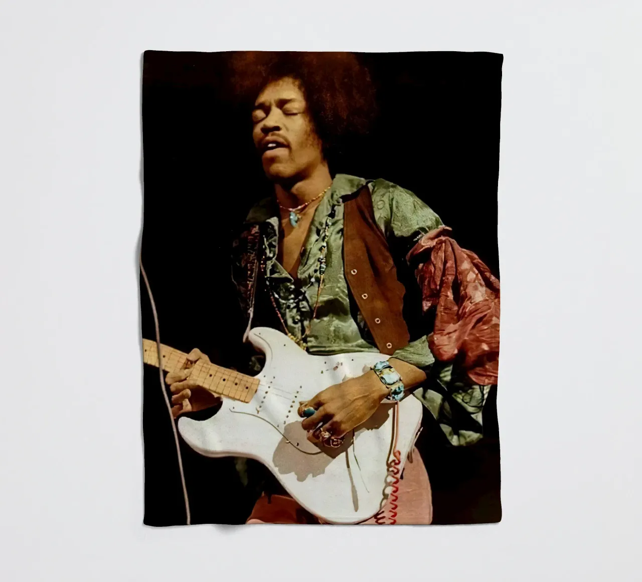 Jimi Hendrix coperta in pile da Musadad Shop