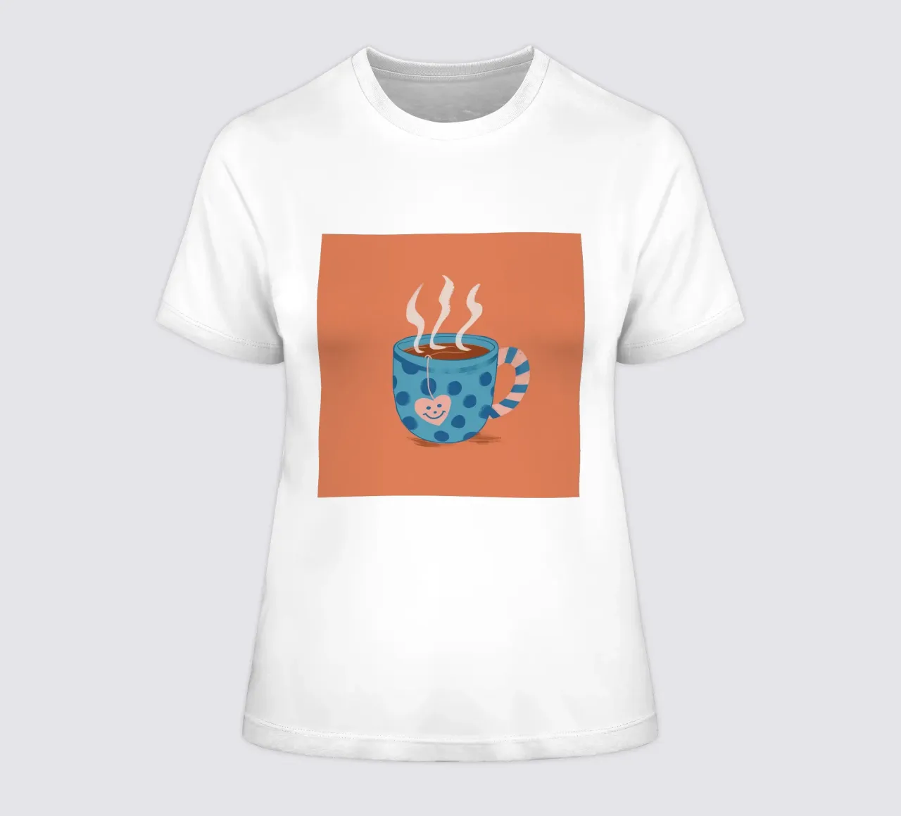 Gemütlich dampfende Tasse Frauen T-Shirt von Veil Maya