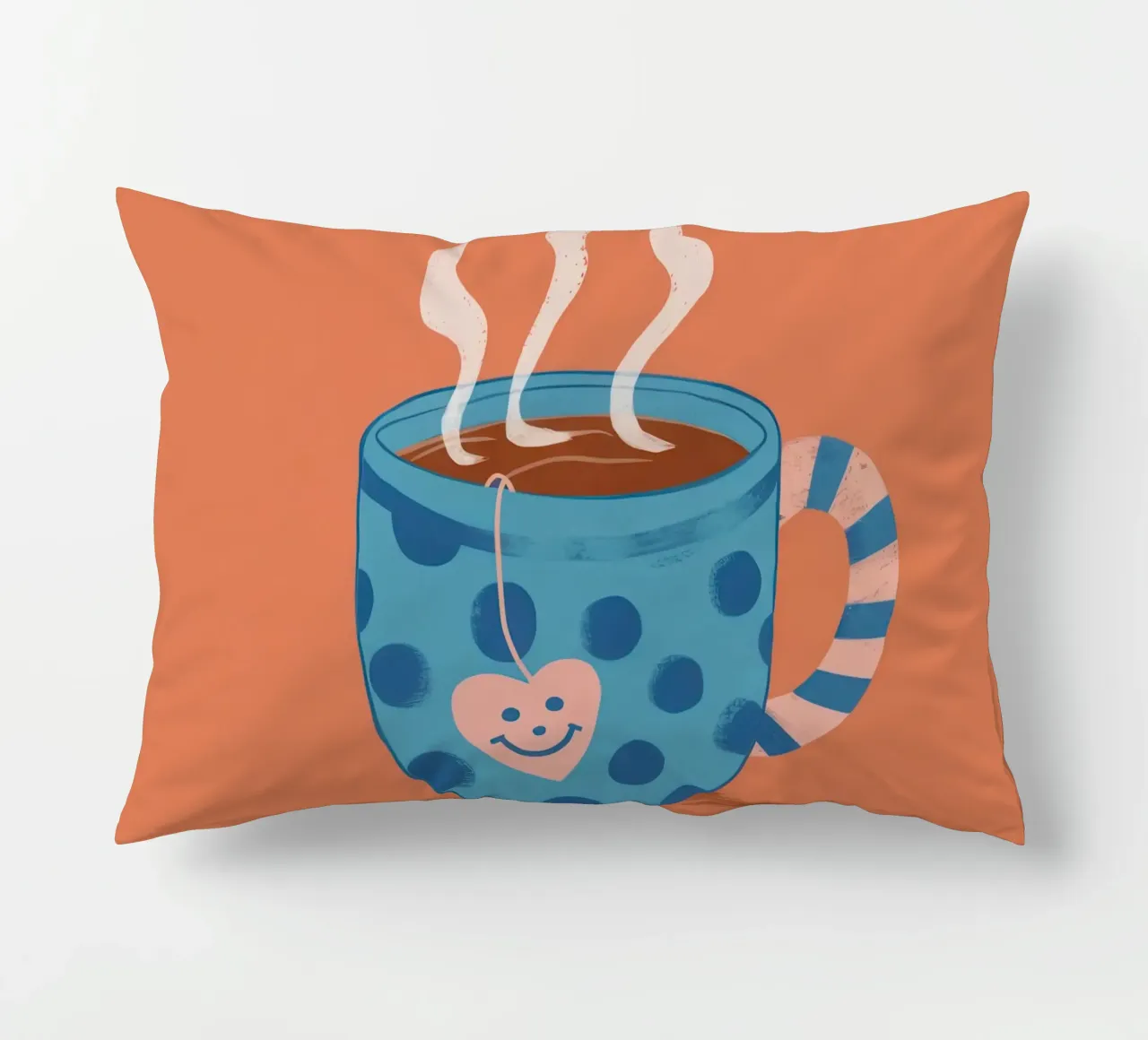 Gemütlich dampfende Tasse Kissen von Veil Maya
