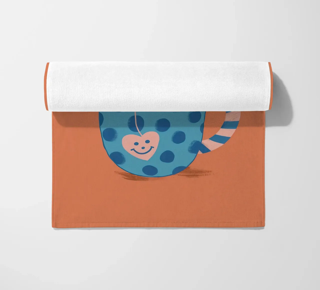 Gezellige dampende mok strandhanddoek van Veil Maya