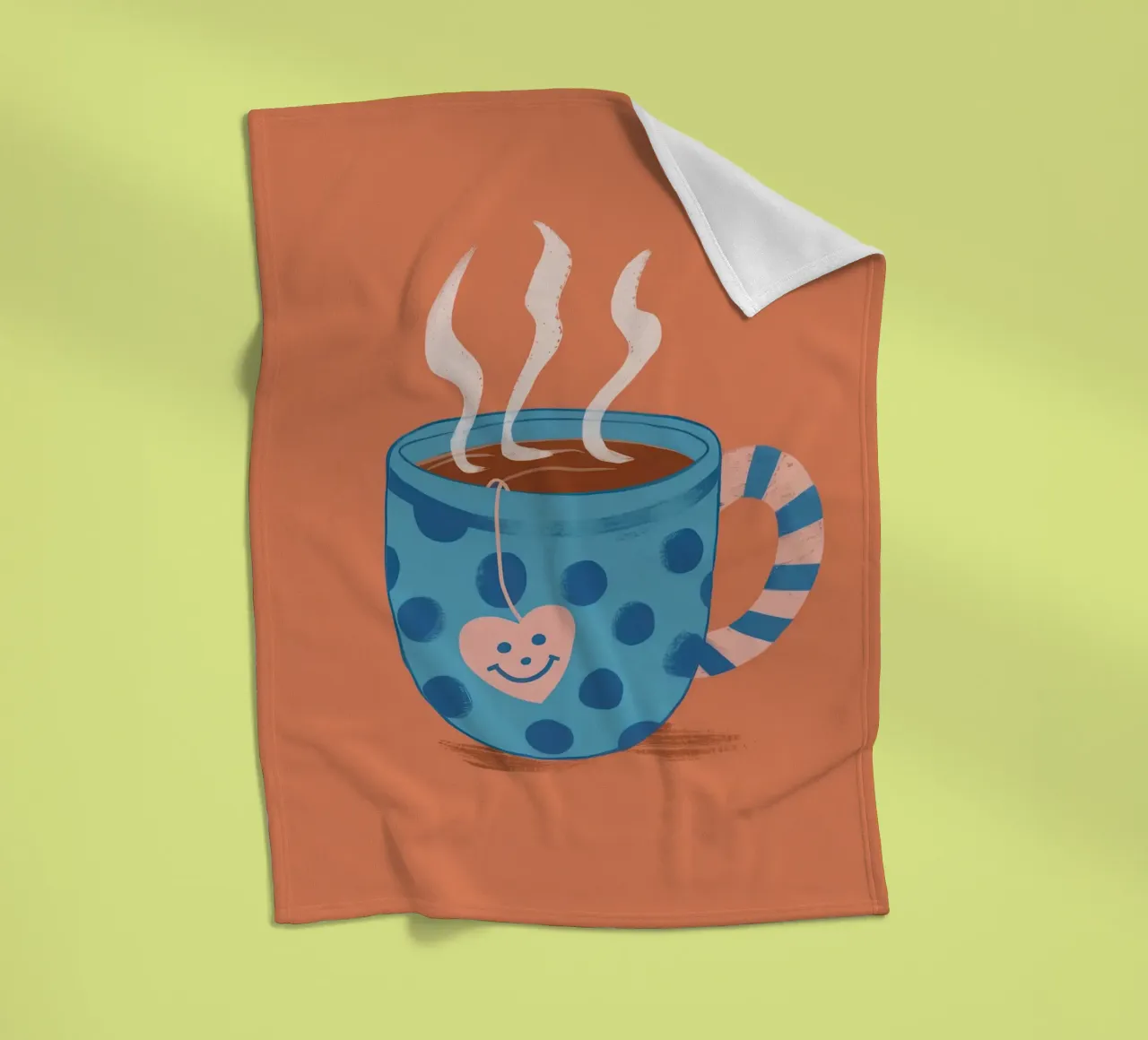 Gezellige dampende mok fleecedeken van Veil Maya