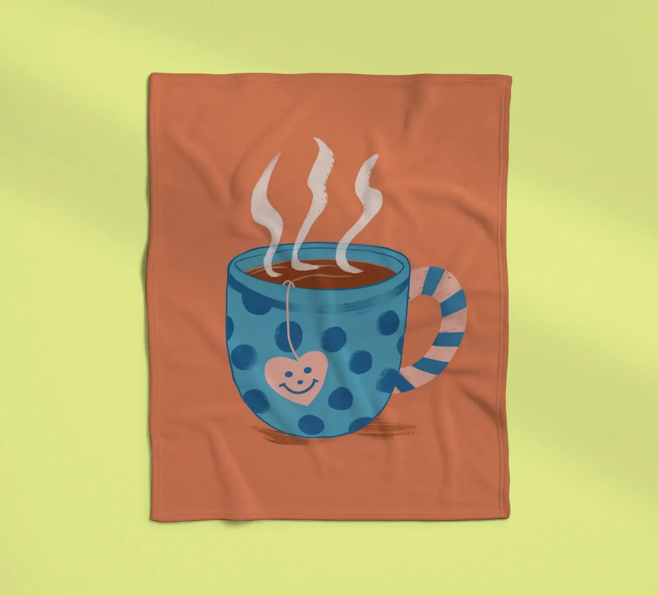 Gezellige dampende mok fleecedeken van Veil Maya
