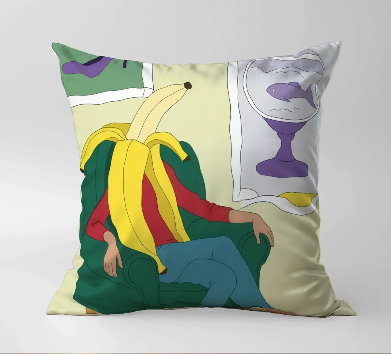 Sogno di una boccia di banana cuscino da Prism Ritual
