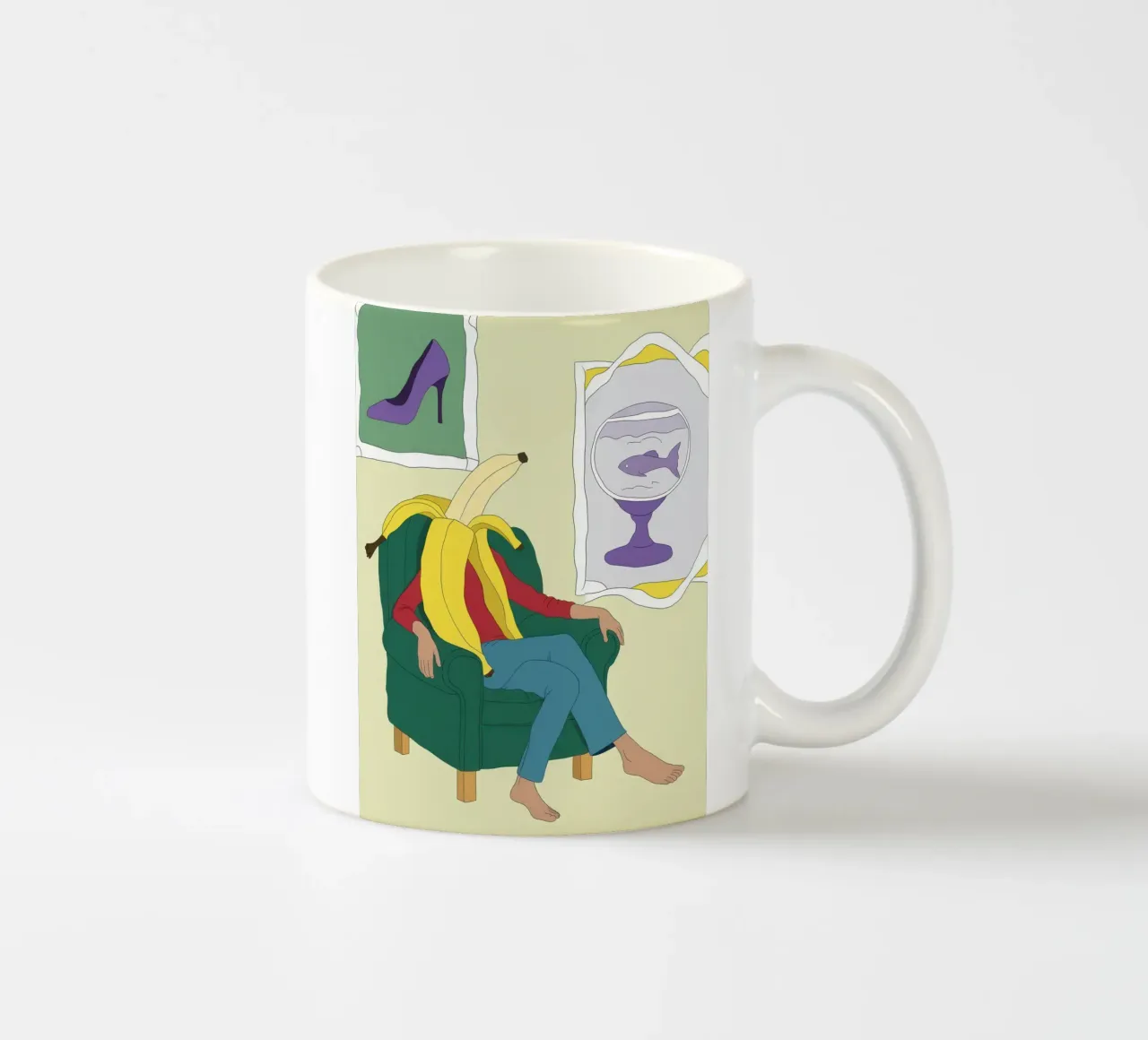 Sogno di una boccia di banana tazza in ceramica da Prism Ritual