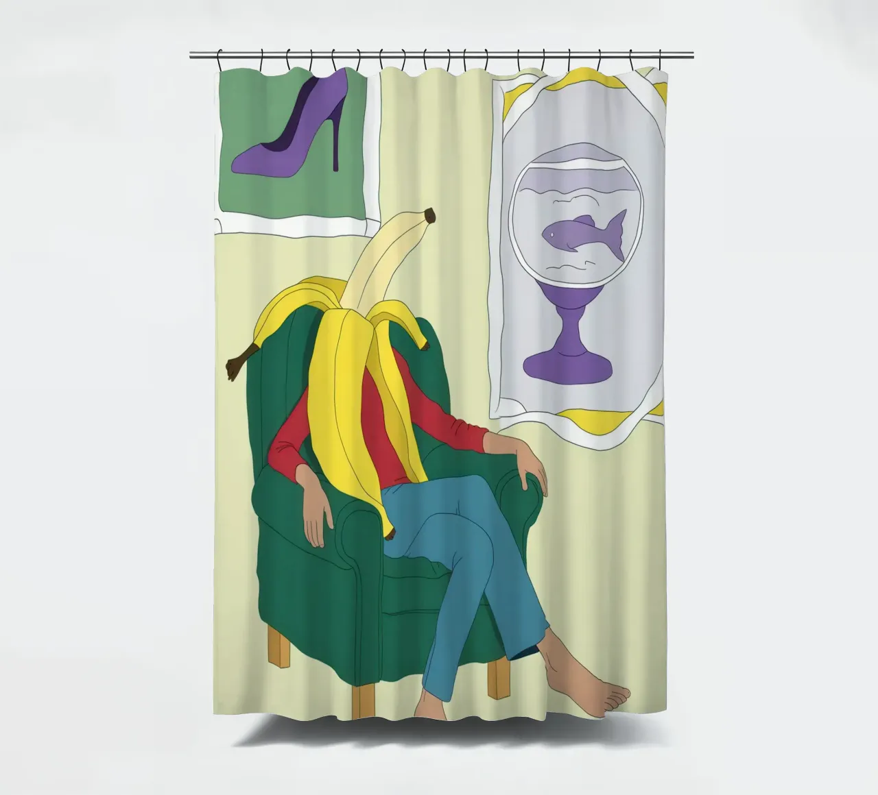 Sogno di una boccia di banana tenda da doccia da Prism Ritual