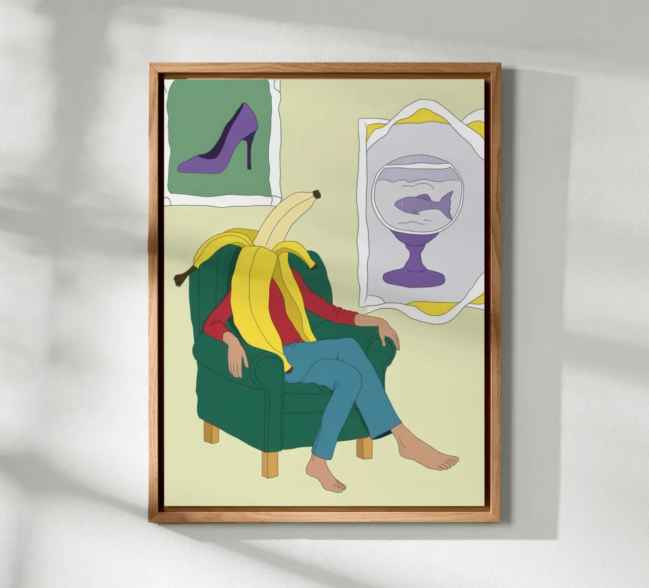 Sogno di una boccia di banana alluminio dibond da Prism Ritual