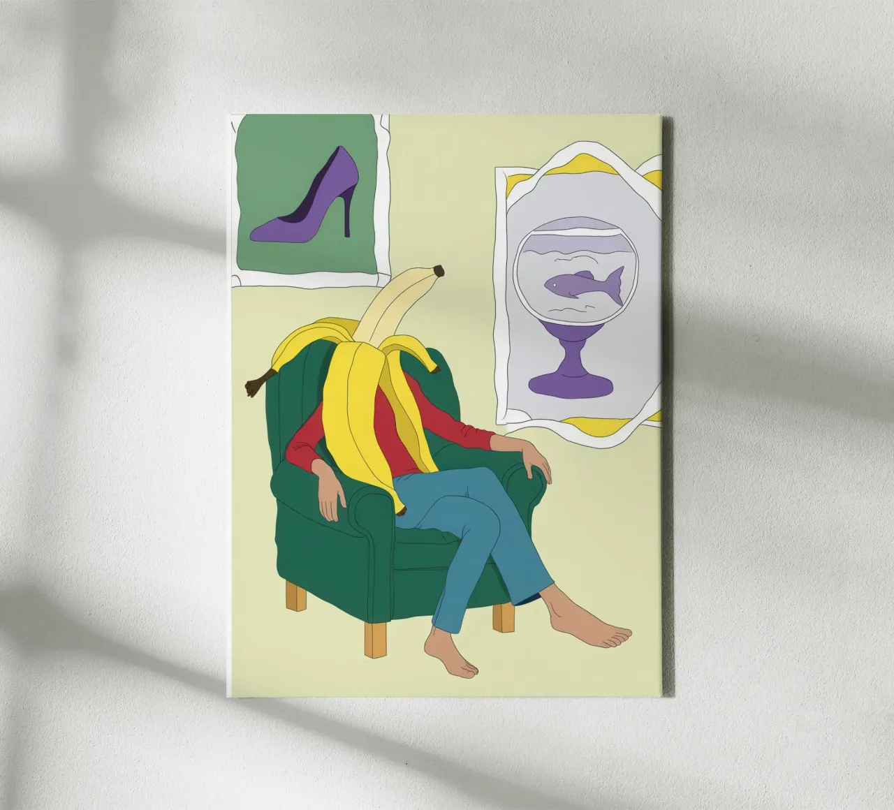 Sogno di una boccia di banana tela da Prism Ritual