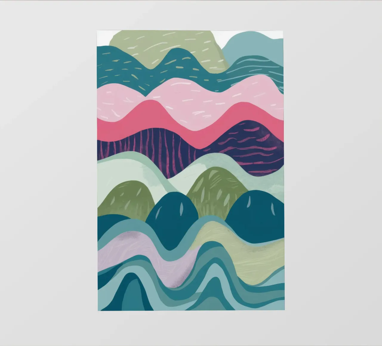 Abstract Rolling Waves photo wallpaper by Flock Reverie