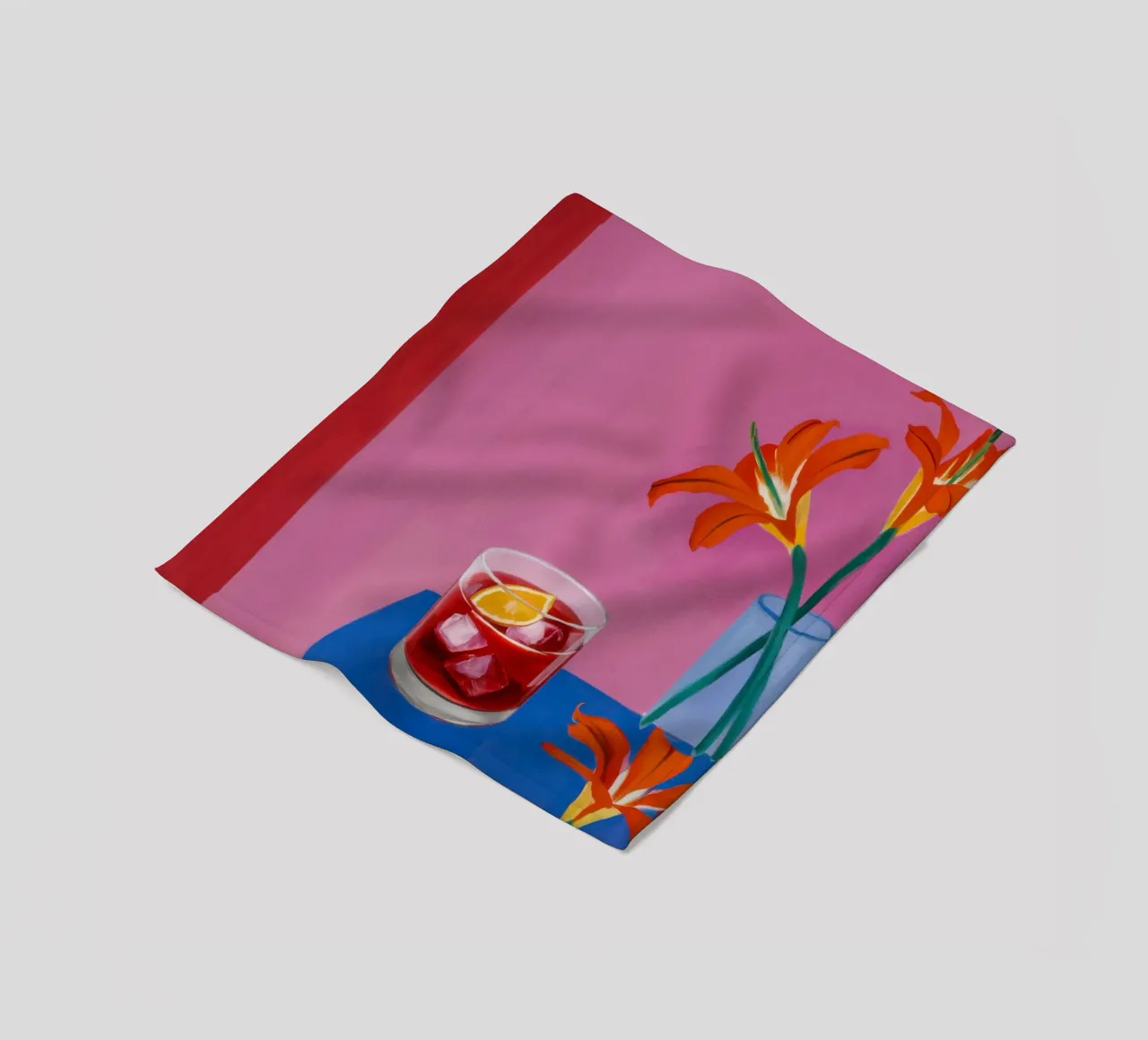 Negroni e gigli coperta in pile da Veil Maya