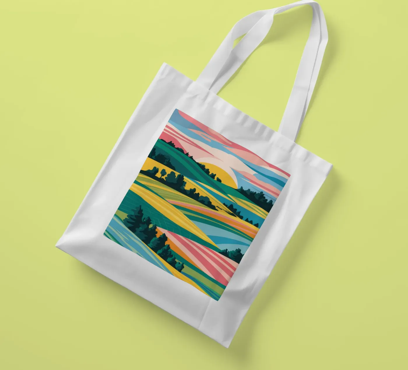 Patchwork Verdant Valley Jutebeutel von Prism Ritual