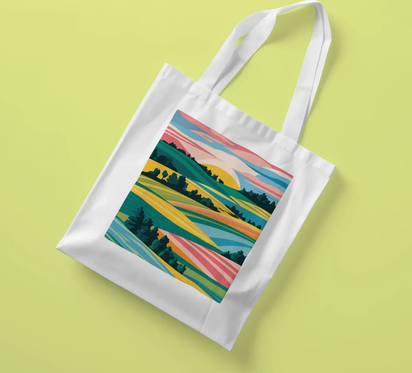 Patchwork Verdant Valley Jutebeutel von Prism Ritual