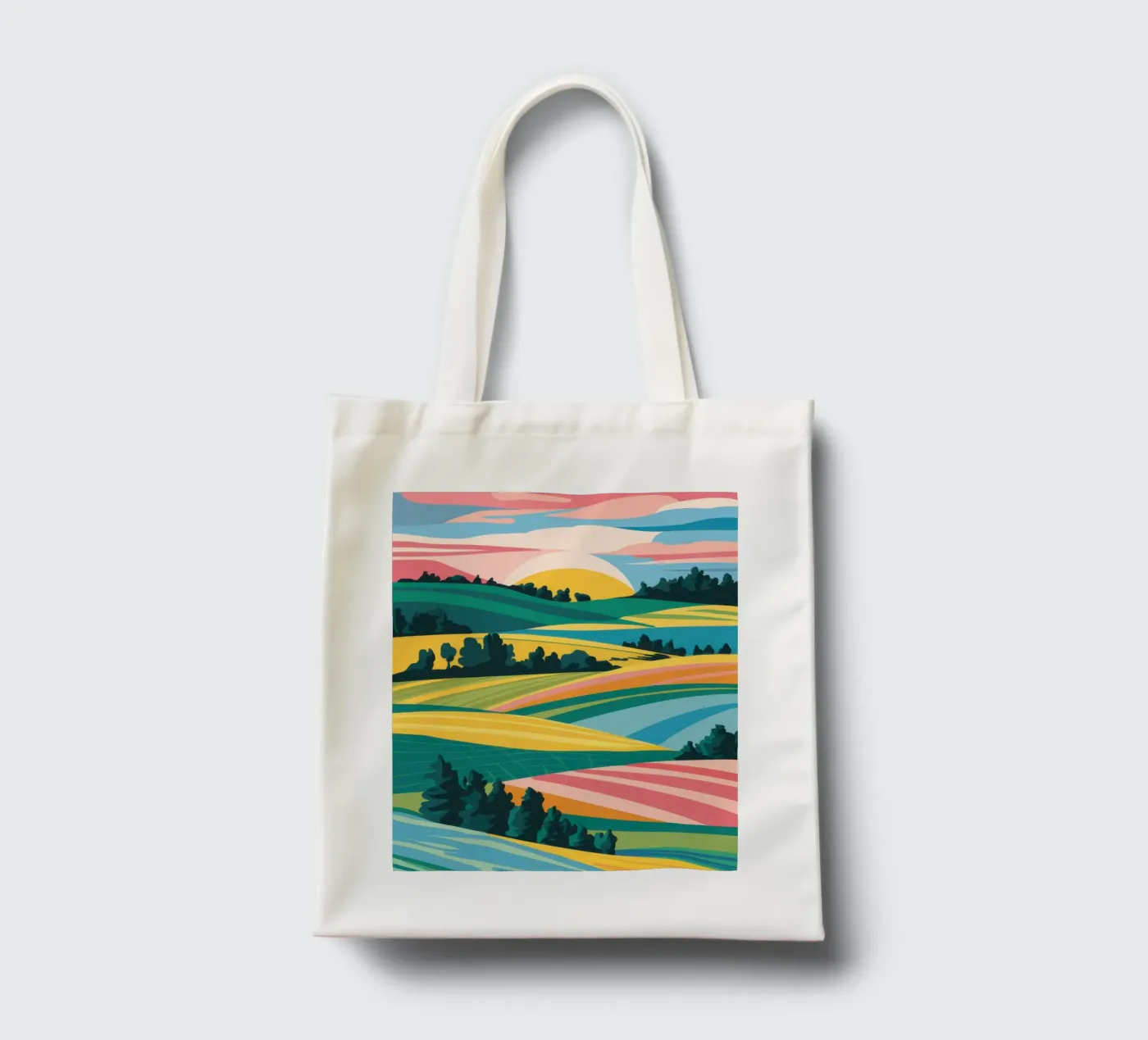 Patchwork Verdant Valley Jutebeutel von Prism Ritual