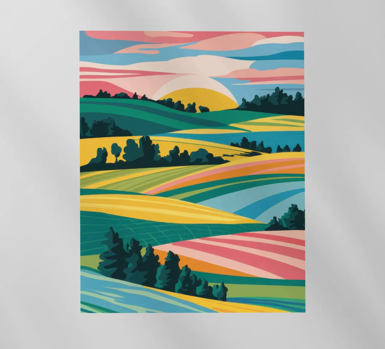 Patchwork Valle Verdeggiante pellicola backlit da Prism Ritual