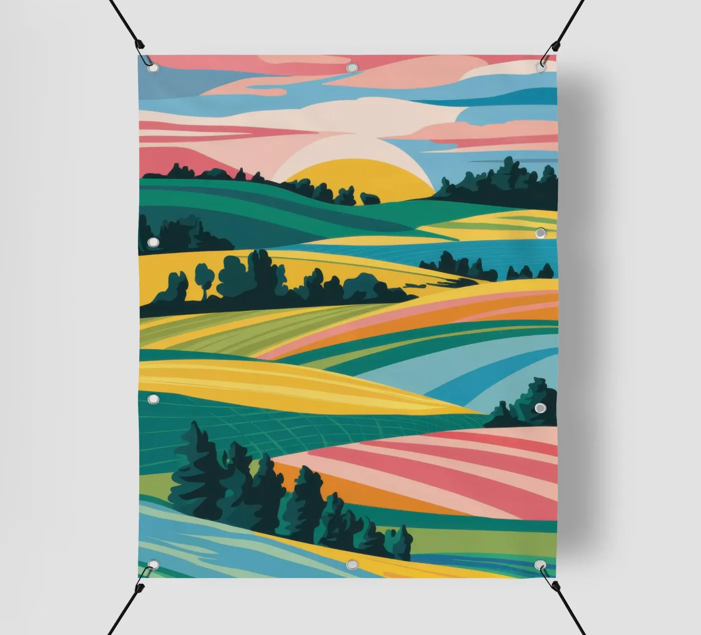 Patchwork Verdant Valley PVC Plane von Prism Ritual