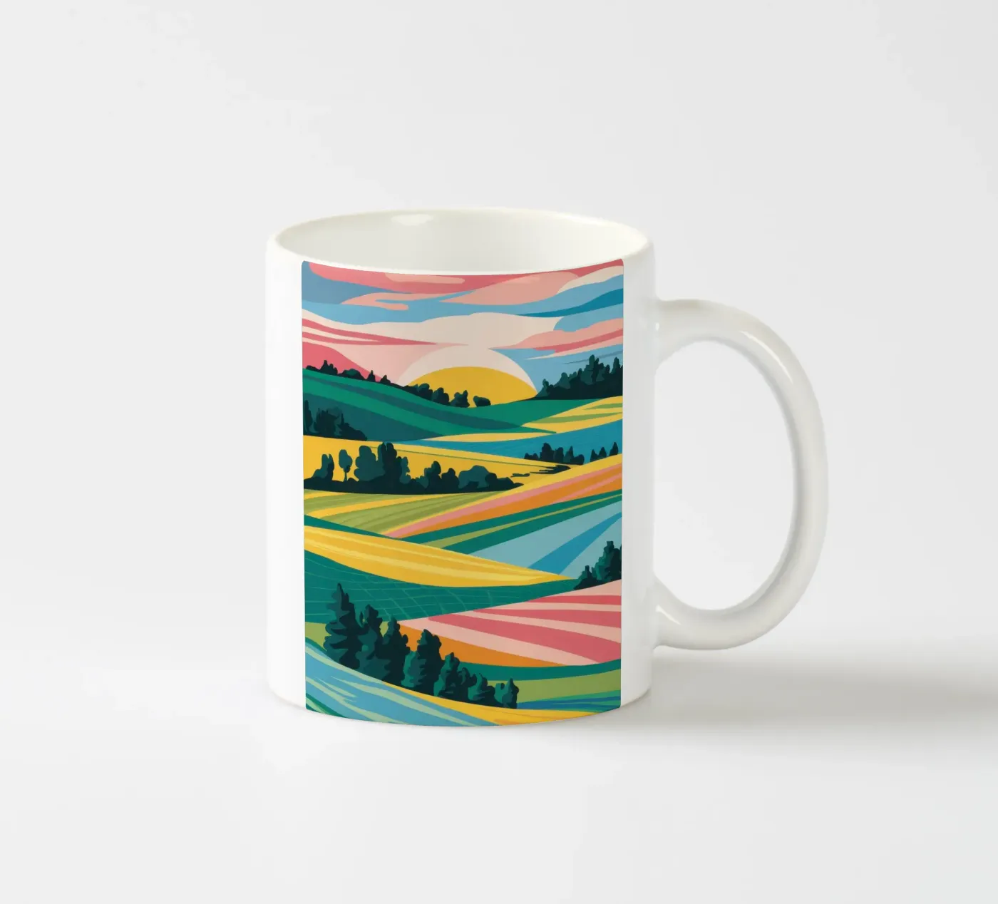 Patchwork Valle Verdeggiante tazza in ceramica da Prism Ritual