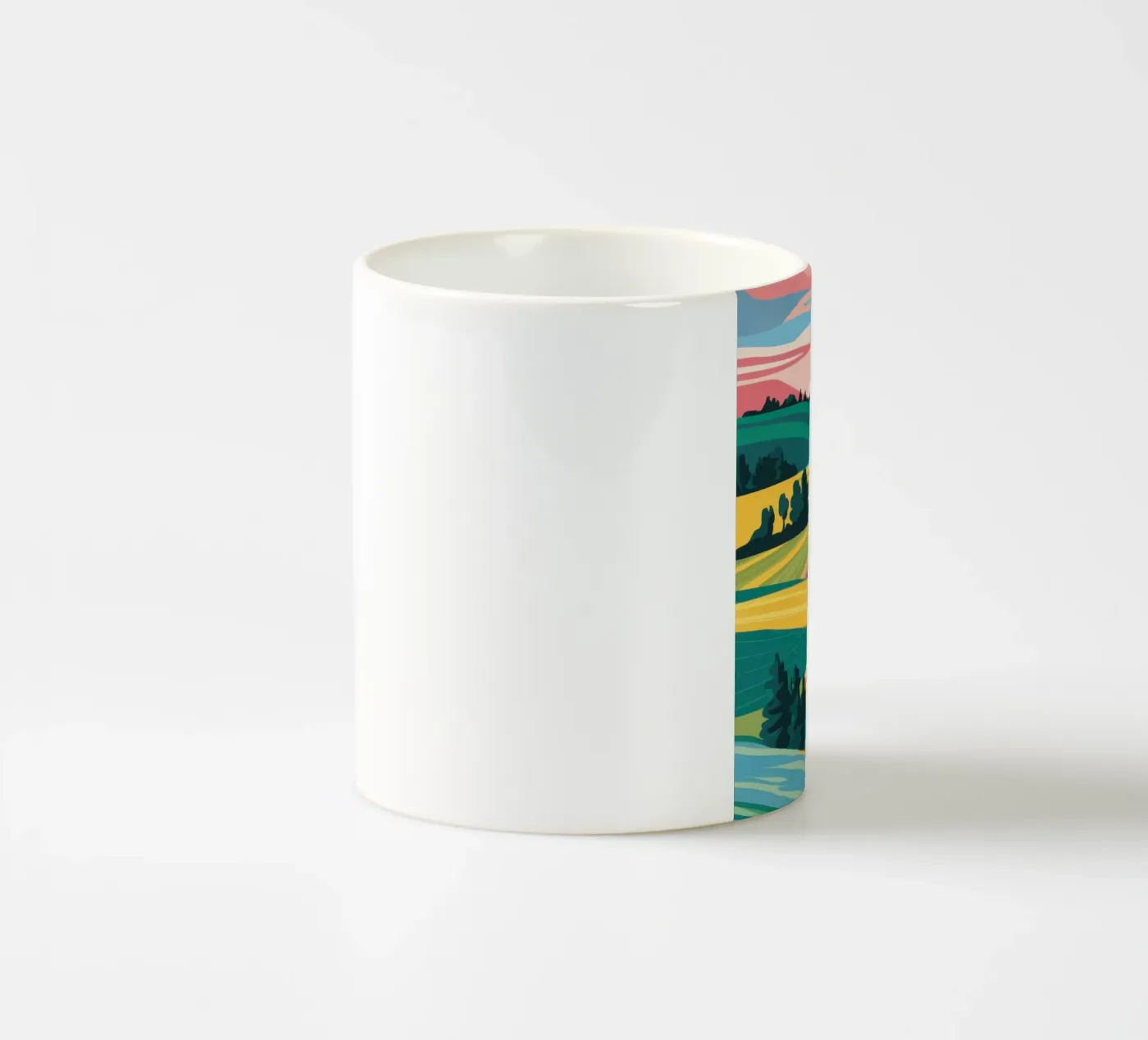 Patchwork Valle Verdeggiante tazza in ceramica da Prism Ritual