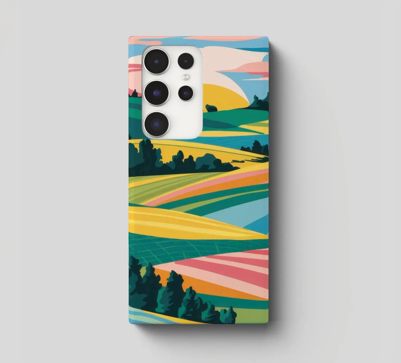 Patchwork Valle Verdeggiante cover samsung da Prism Ritual