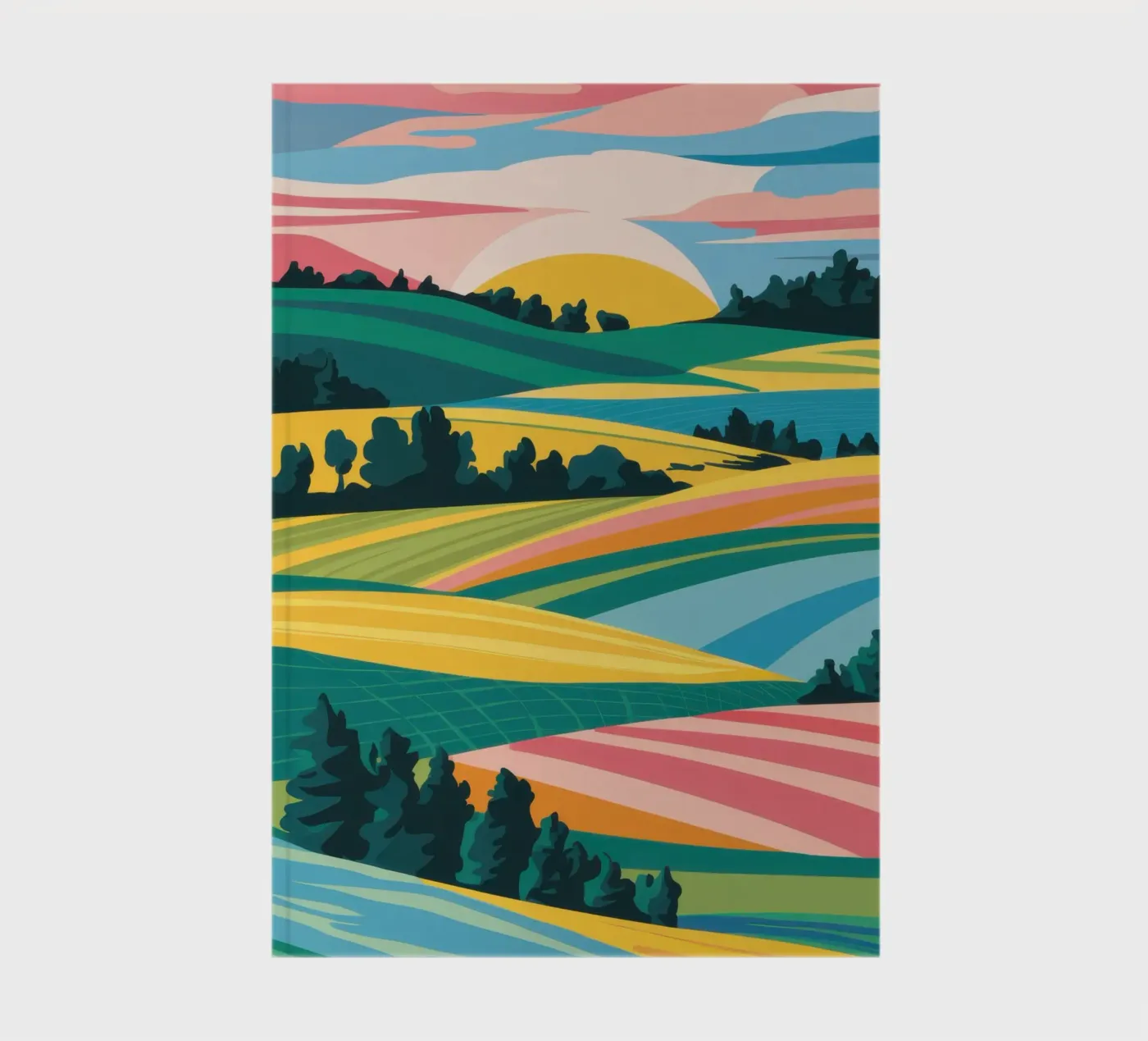 Patchwork Verdant Valley notebook by Prism Ritual