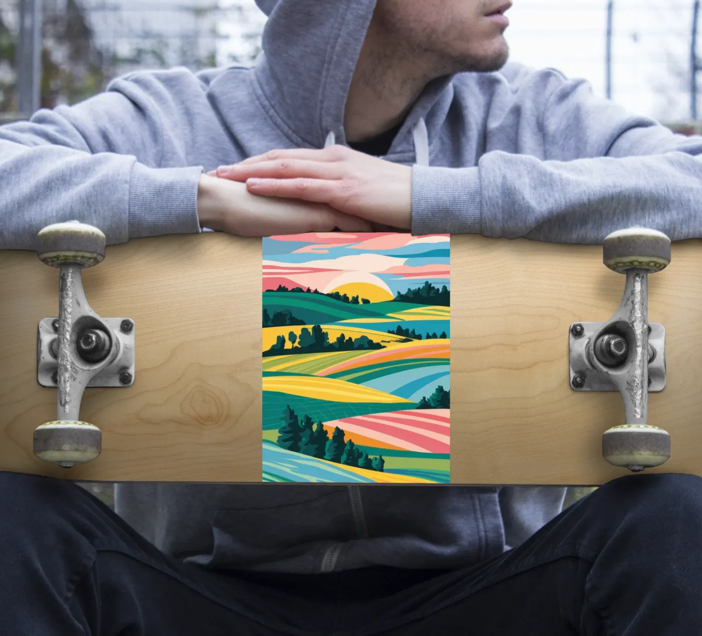 Patchwork Verdant Valley sticker by Prism Ritual