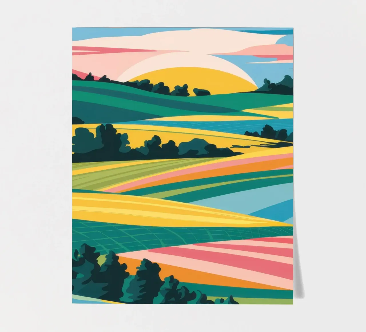 Patchwork Verdant Valley sticker sheet by Prism Ritual