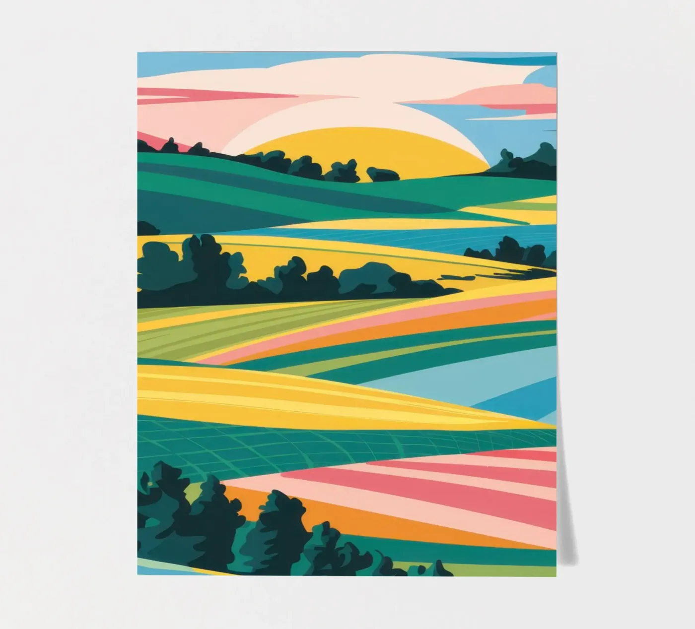 Patchwork Verdant Valley sticker sheet by Prism Ritual