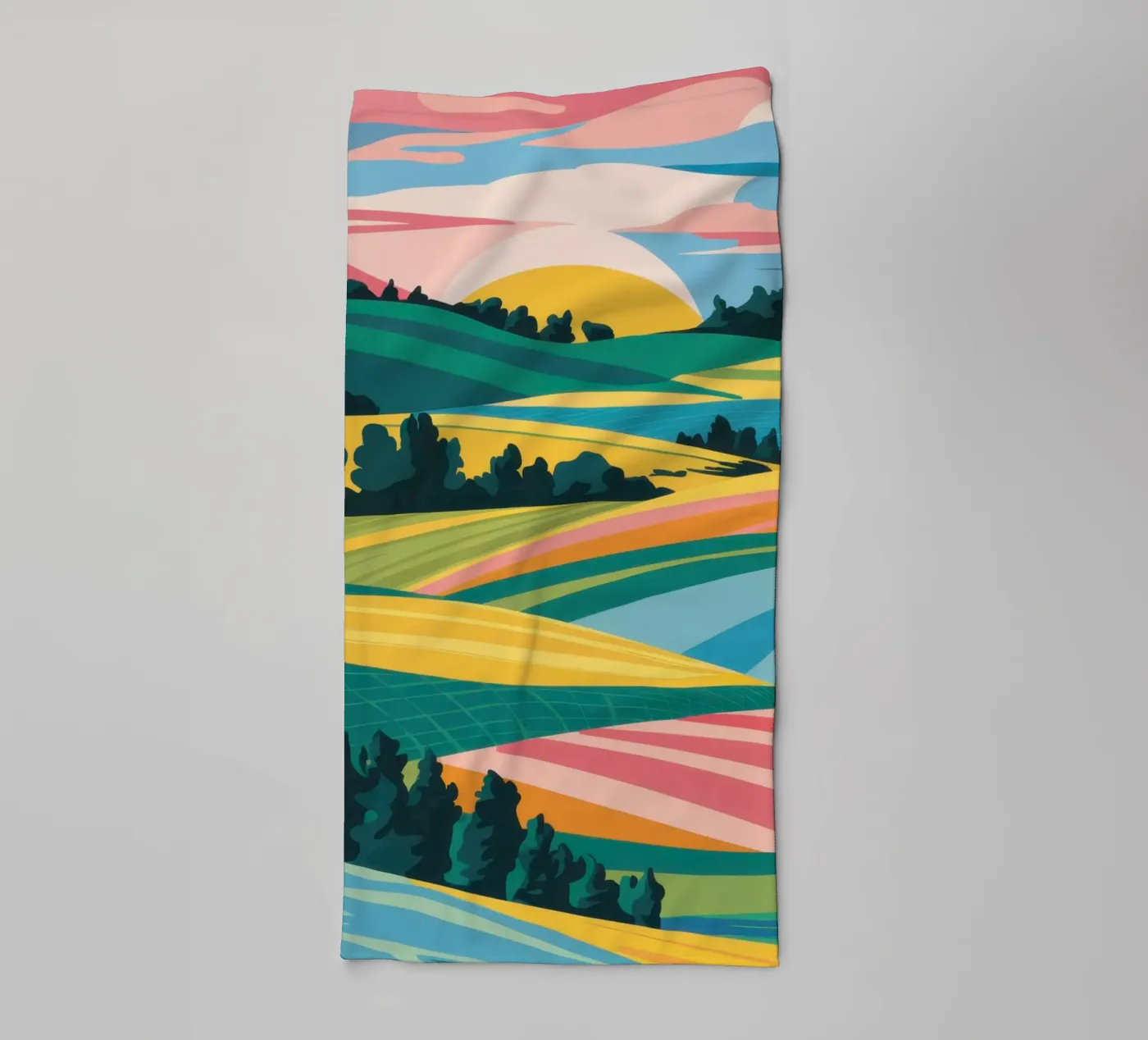 Patchwork Verdant Vallei badhanddoek van Prism Ritual