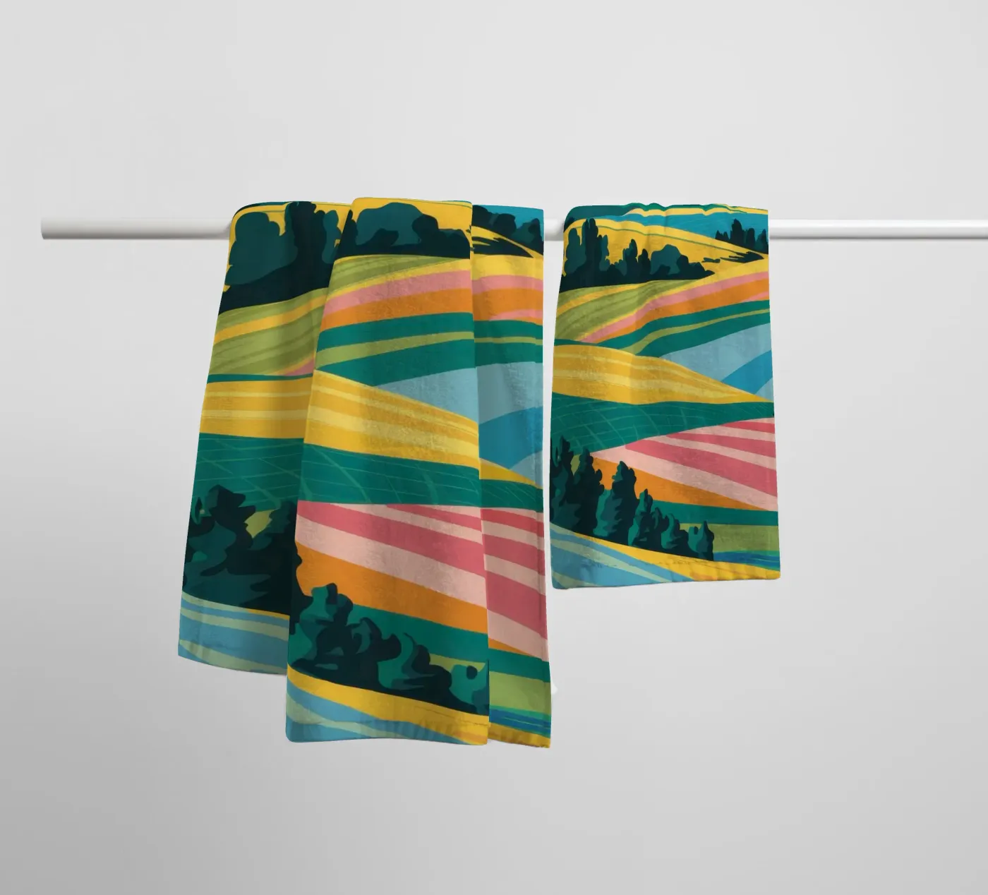 Patchwork Verdant Vallei badhanddoek van Prism Ritual