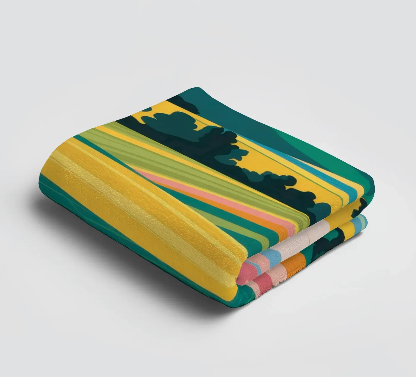 Patchwork Verdant Vallei badhanddoek van Prism Ritual
