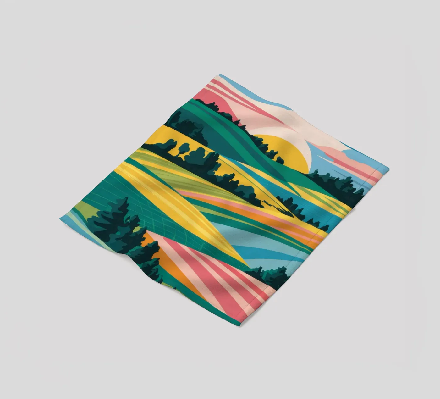 Patchwork Verdant Valley Fleecedecke von Prism Ritual