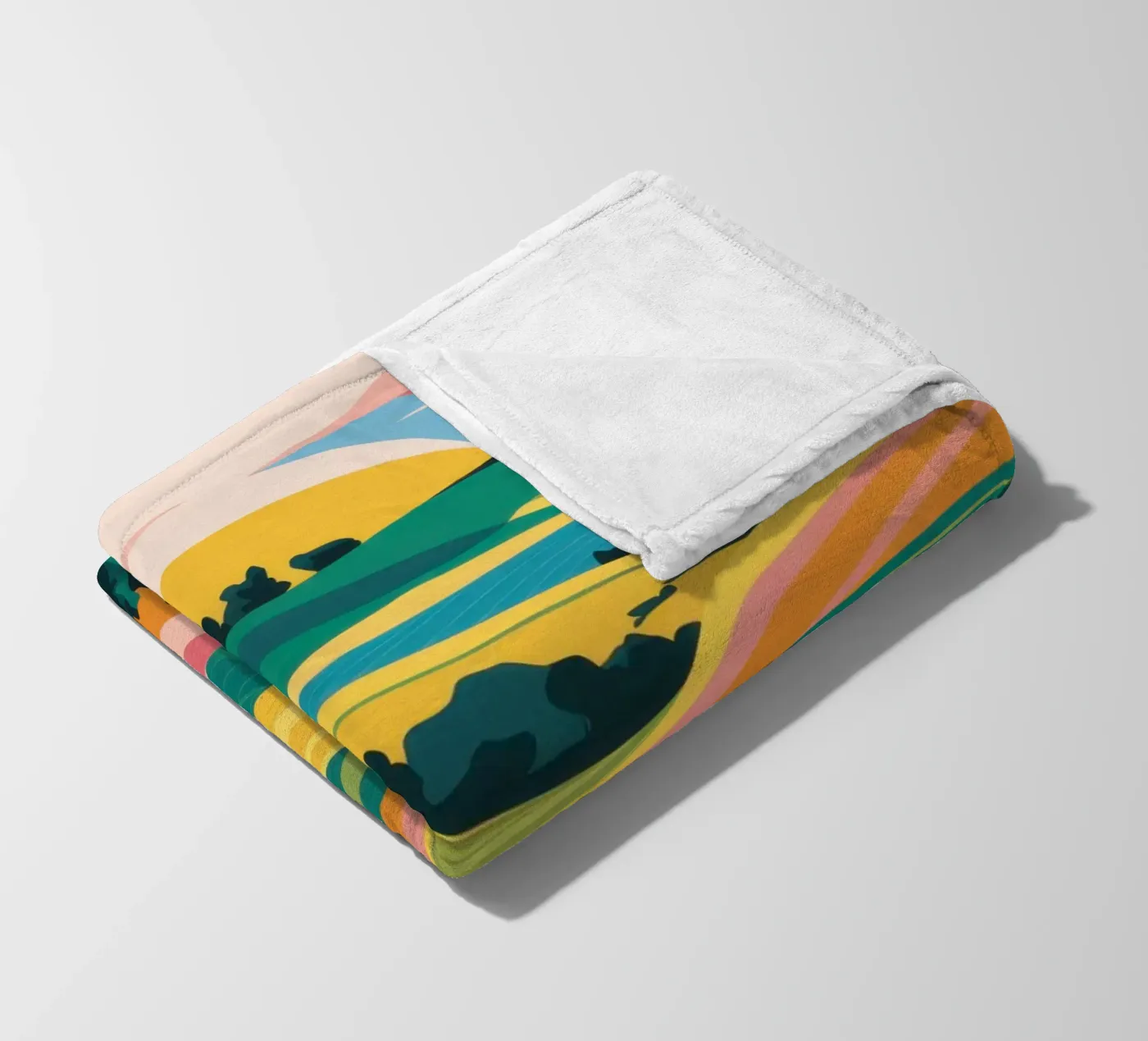 Patchwork Verdant Valley Fleecedecke von Prism Ritual