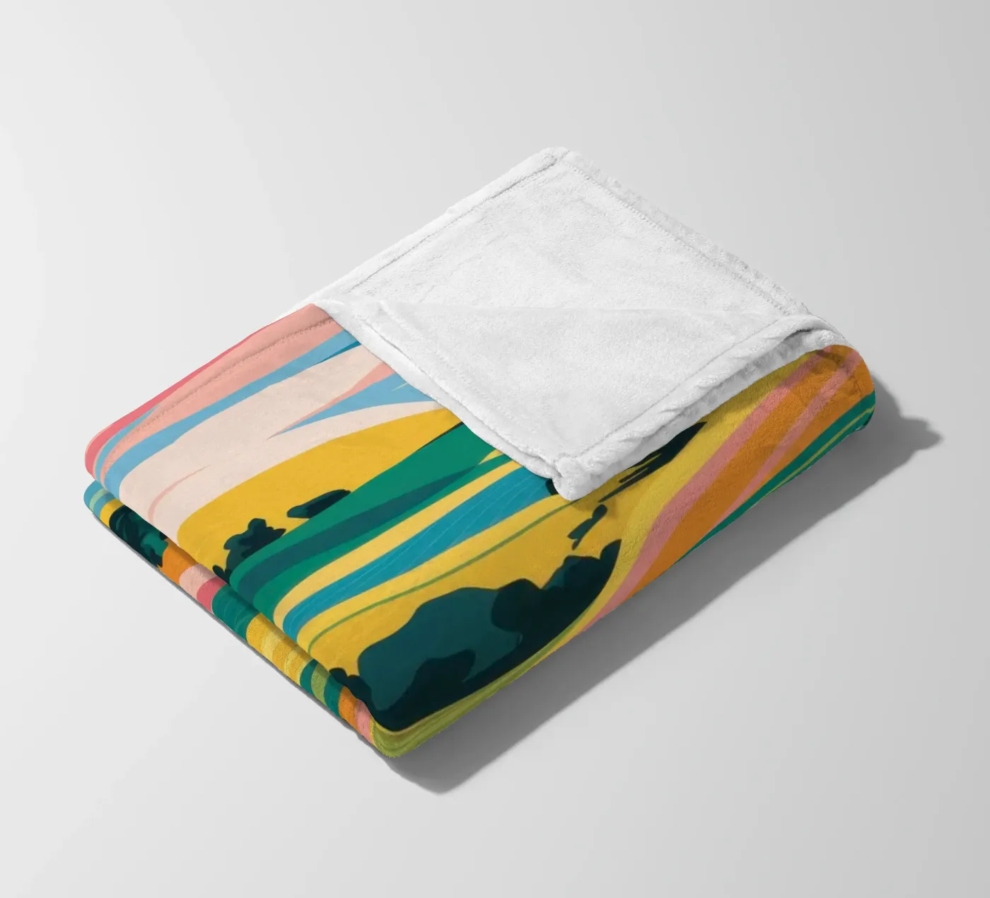 Patchwork Verdant Valley Fleecedecke von Prism Ritual