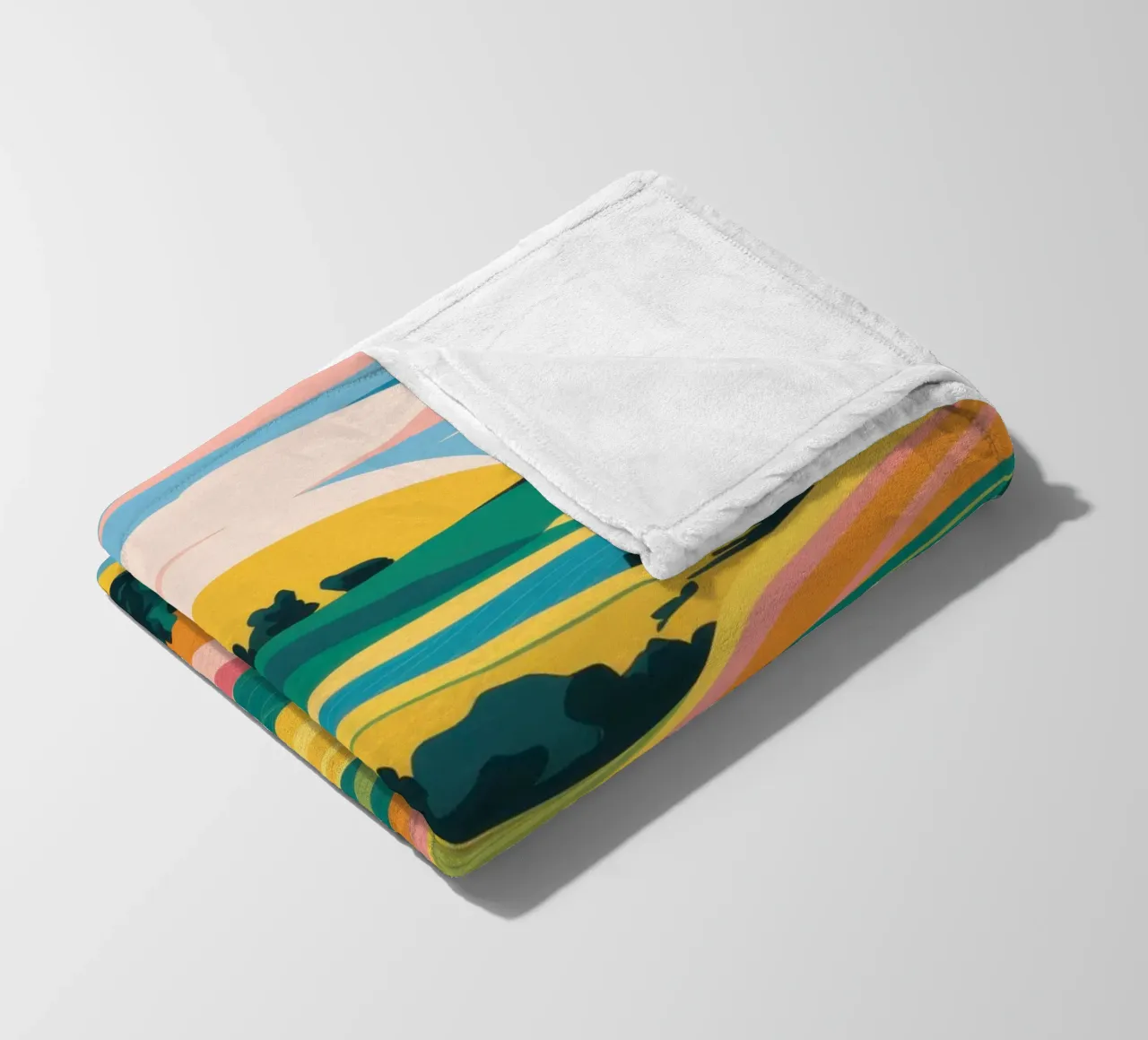 Patchwork Verdant Valley Fleecedecke von Prism Ritual