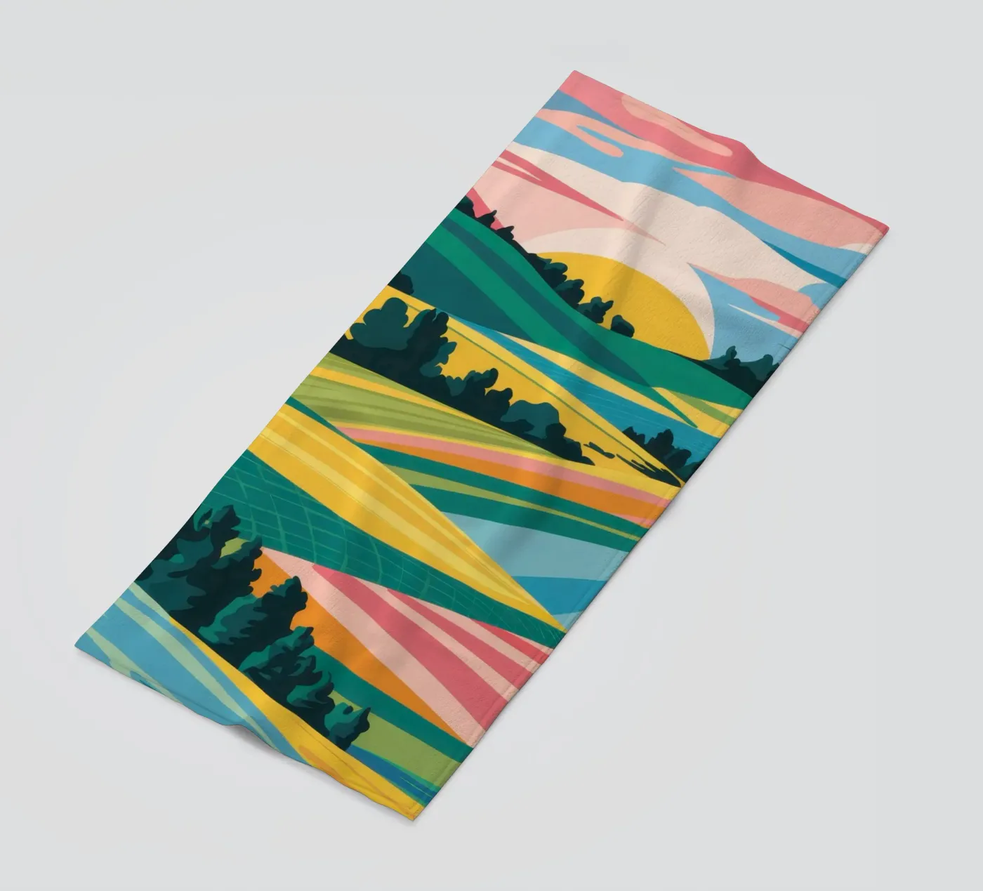 Patchwork Verdant Vallei strandhanddoek van Prism Ritual