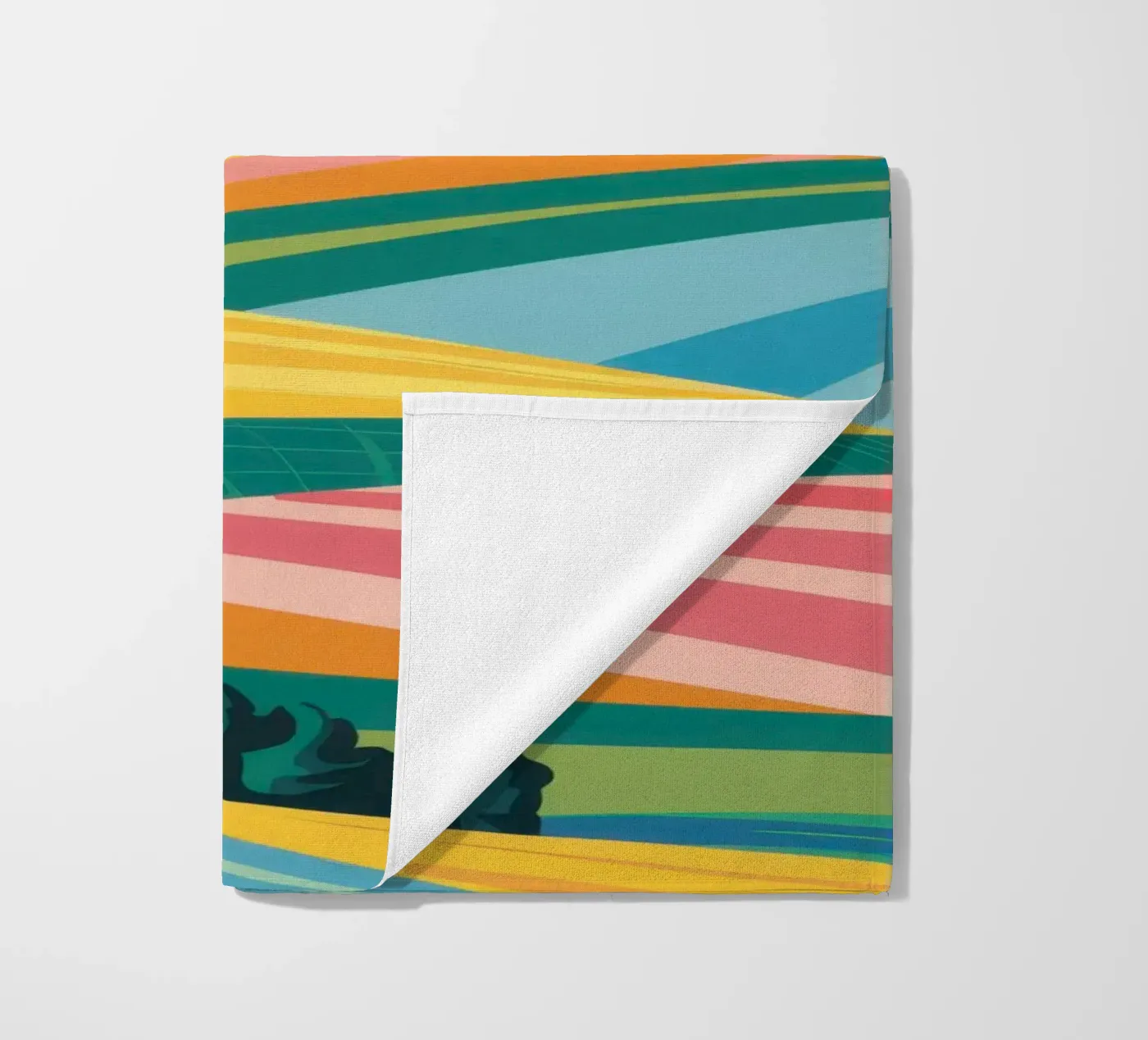 Patchwork Verdant Vallei strandhanddoek van Prism Ritual