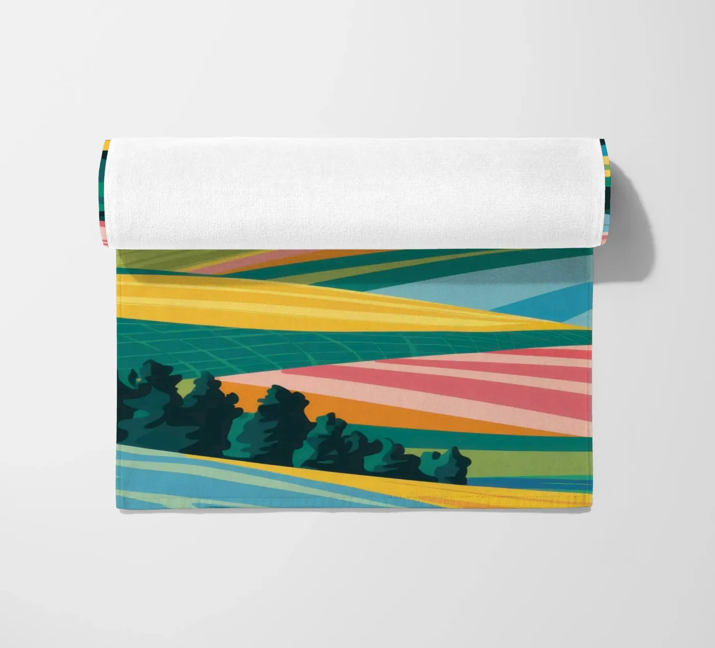 Patchwork Verdant Vallei strandhanddoek van Prism Ritual