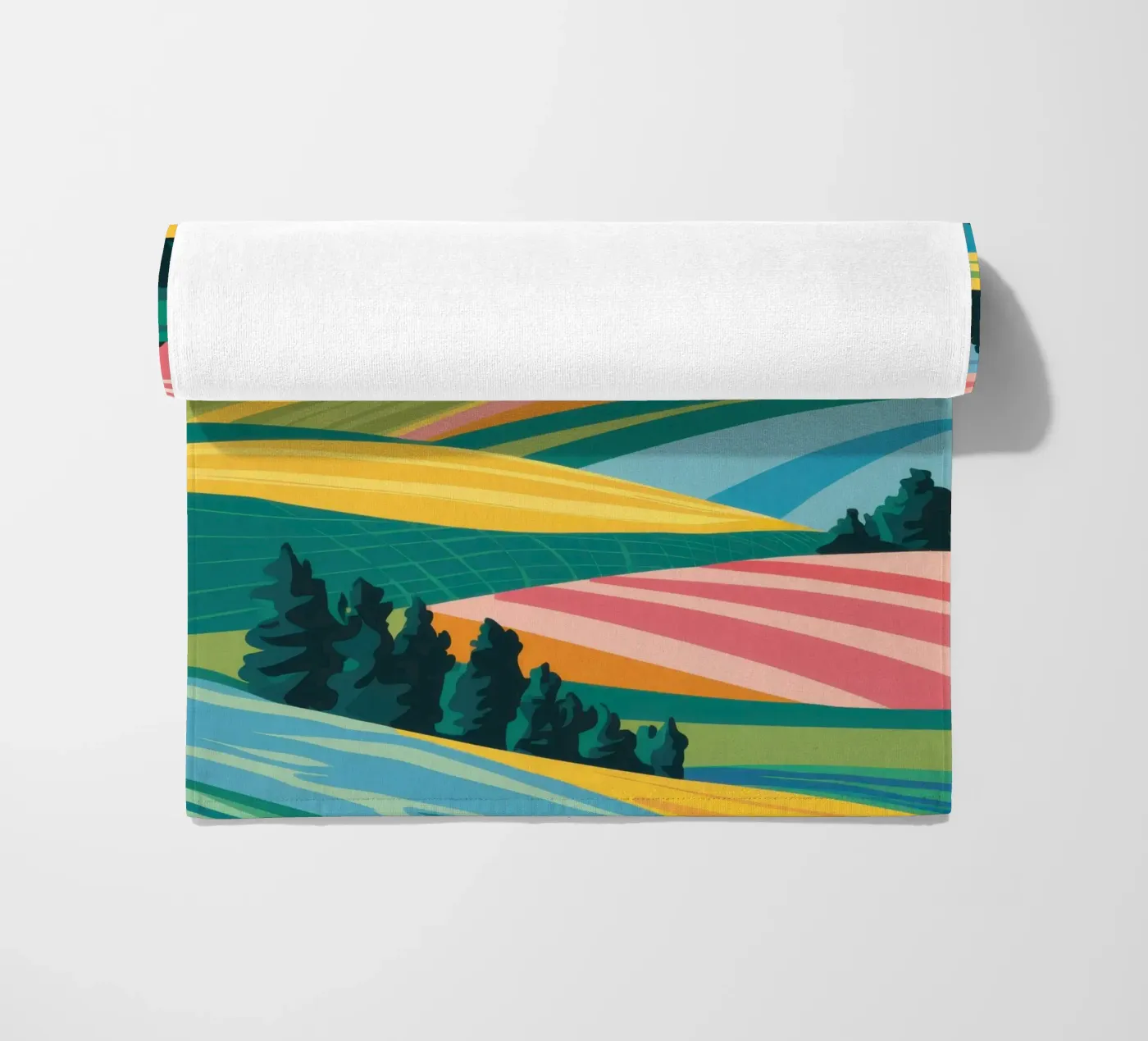 Patchwork Verdant Vallei strandhanddoek van Prism Ritual