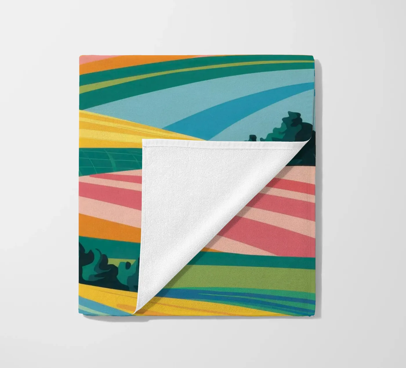 Patchwork Valle Verdeggiante telo mare da Prism Ritual