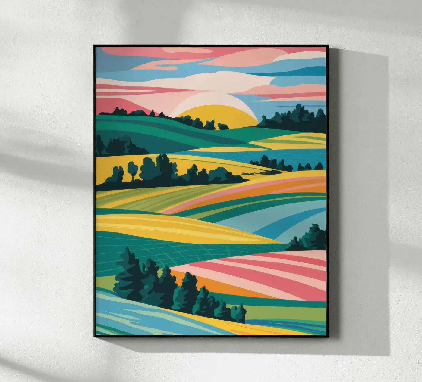 Patchwork Valle Verdeggiante plexiglass da Prism Ritual