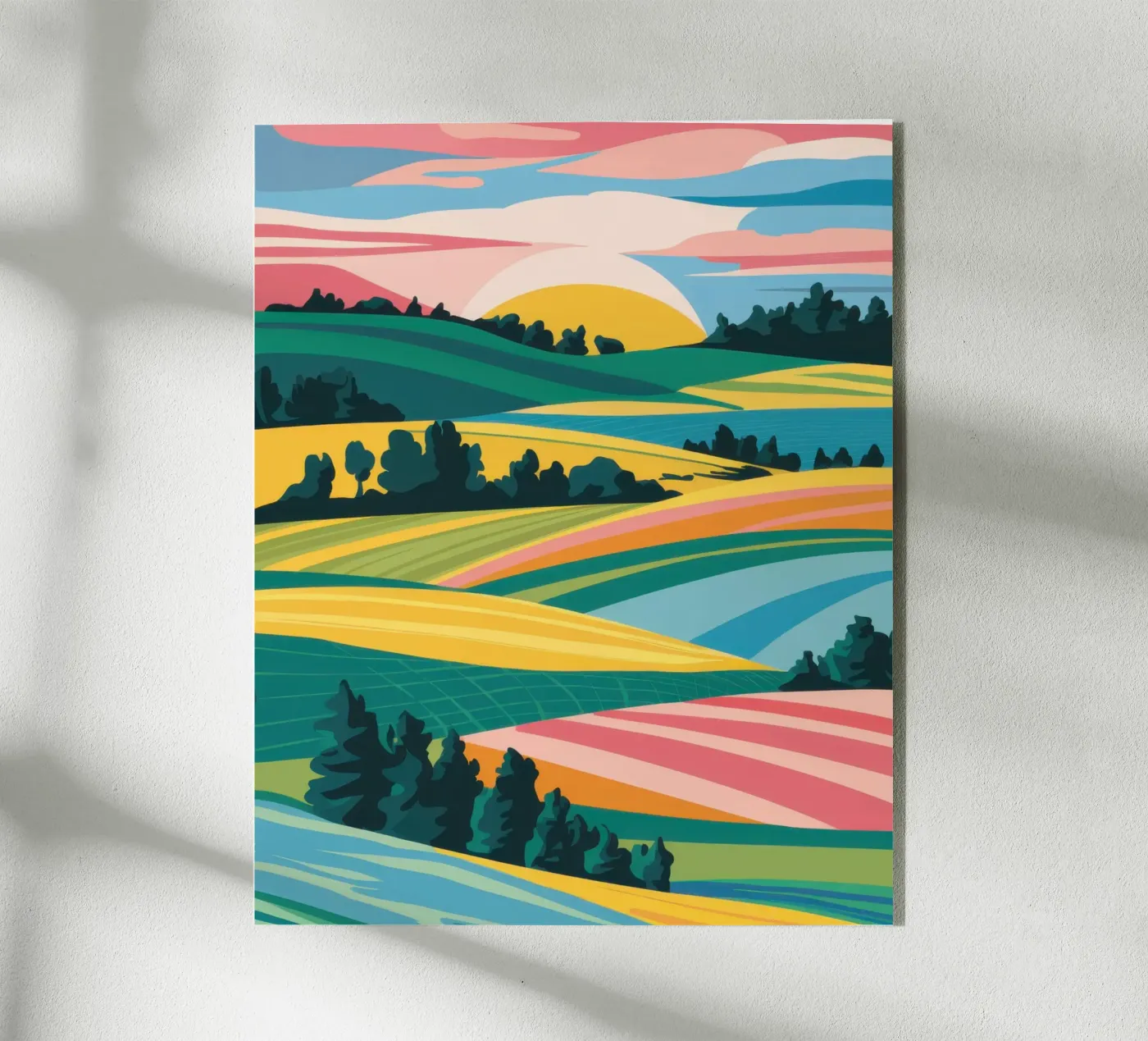 Patchwork Valle Verdeggiante plexiglass da Prism Ritual