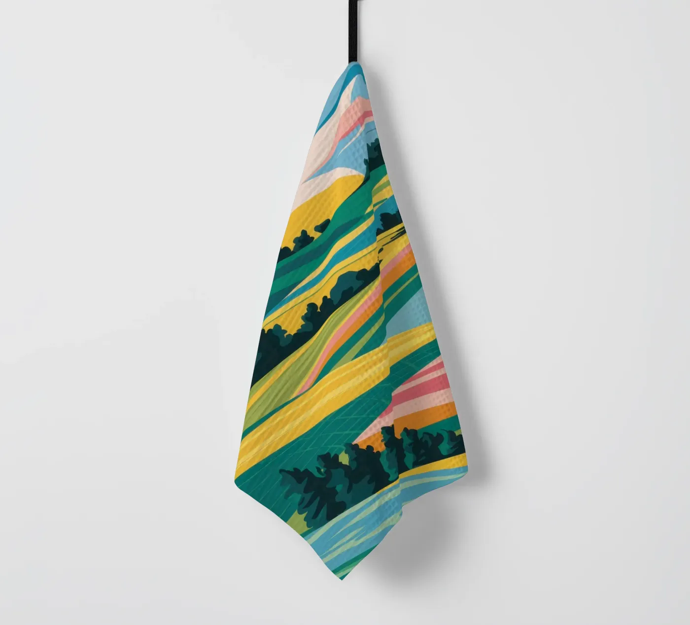 Patchwork Verdant Valley Geschirrtuch von Prism Ritual