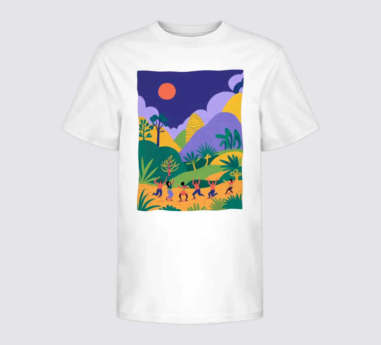 Rhythmischer Tanz im Mondschein Kinder T-Shirt von Prism Ritual