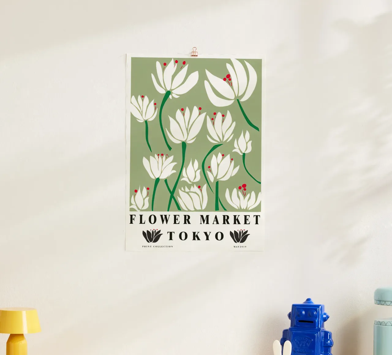 Mercado de flores de Tokio poster de TekleDawit