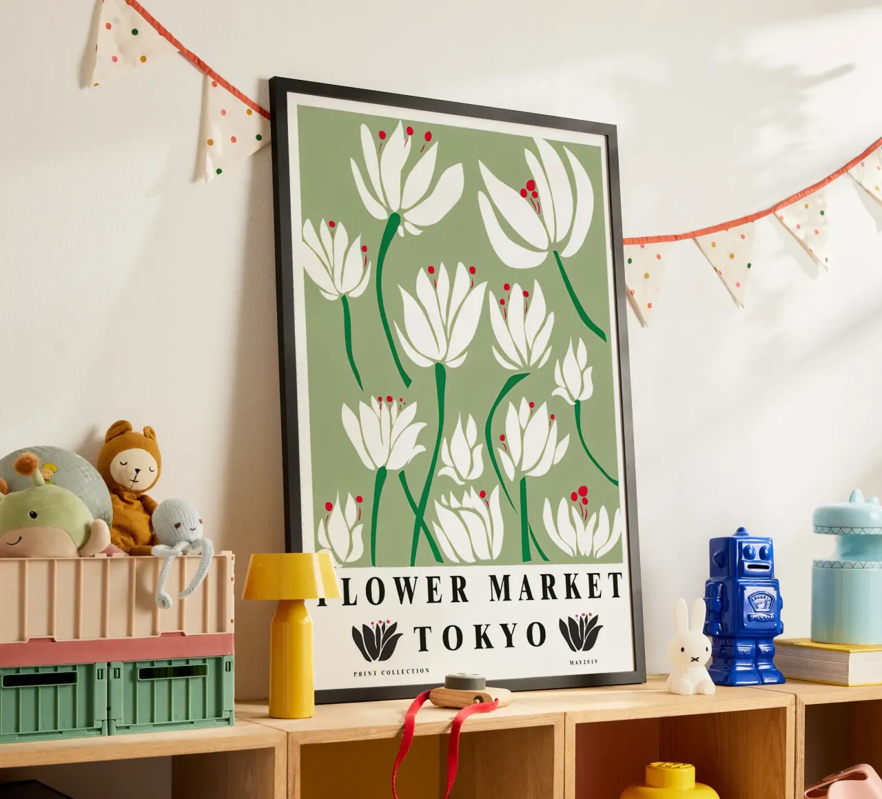 Mercado de flores de Tokio poster de TekleDawit