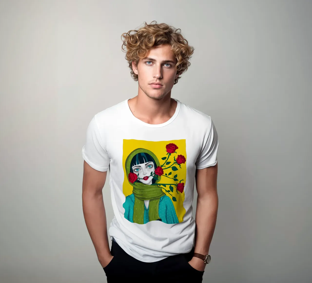 Parlare in rose t-shirt da Flock Reverie