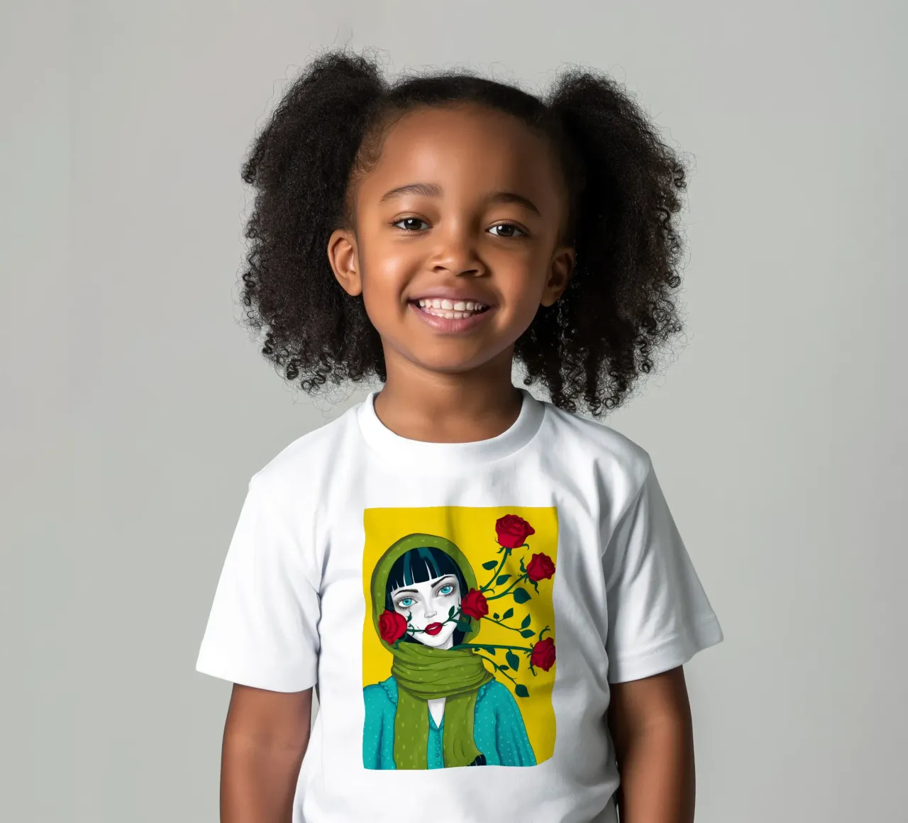 Parlare in rose t-shirt bambini da Flock Reverie
